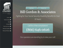 Tablet Screenshot of billgordon.com